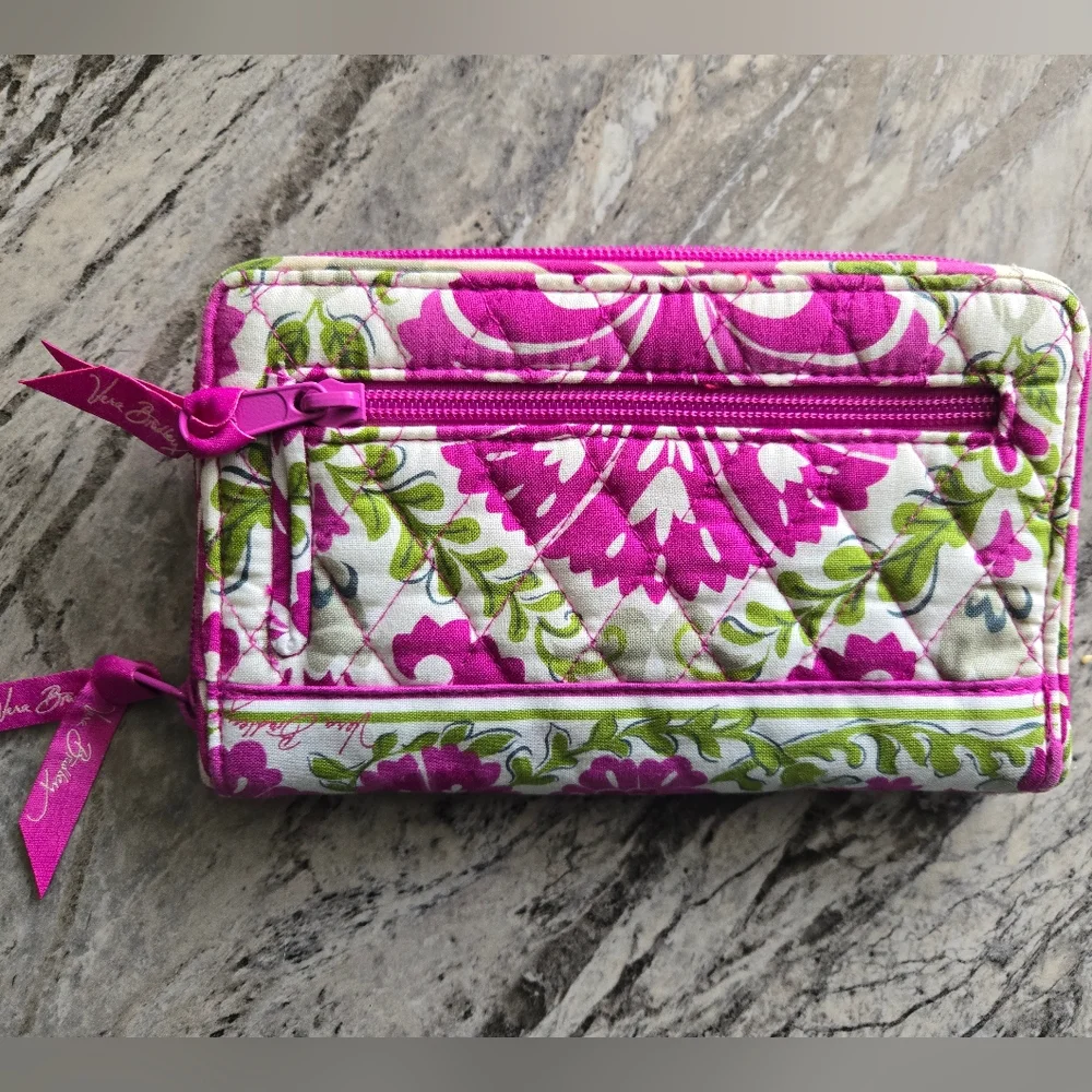 Vera Bradley Turn-lock Wallet In Retired Julep Tulip Print - Picture 4 of 10